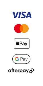 Payment options: Visa, Mastercard, EFTPOS and bank transfer